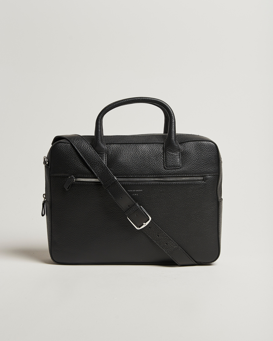 Homme | Tiger of Sweden Beckholmen Leather Briefcase Black | Tiger of Sweden | Beckholmen Leather Briefcase Black