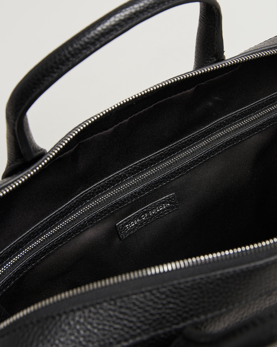 Homme | Tiger of Sweden Beckholmen Leather Briefcase Black | Tiger of Sweden | Beckholmen Leather Briefcase Black