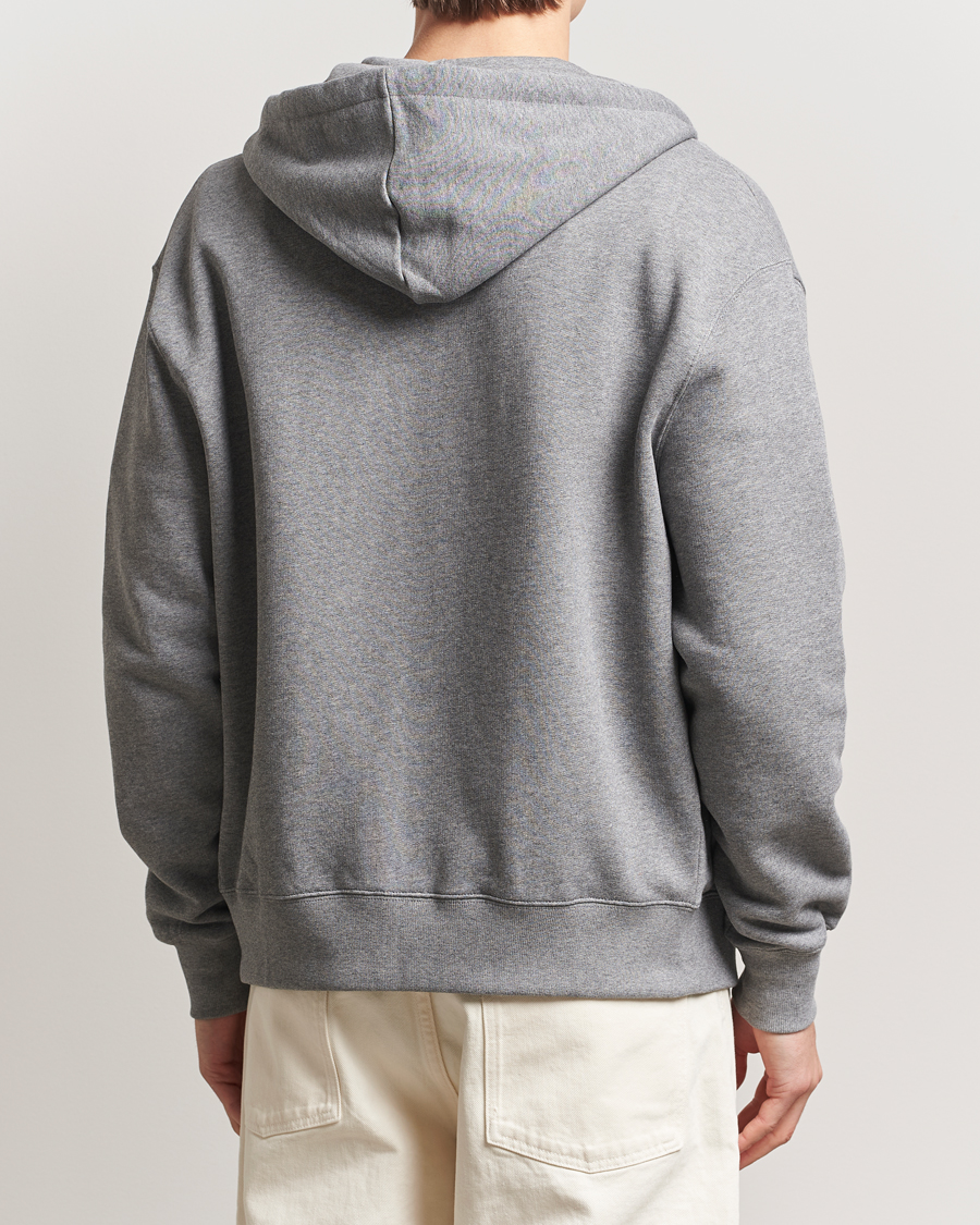 Homme | Pulls Et Tricots | Maison Kitsuné | Tonal Fox Head Full Zip Hoodie Medium Grey Melange