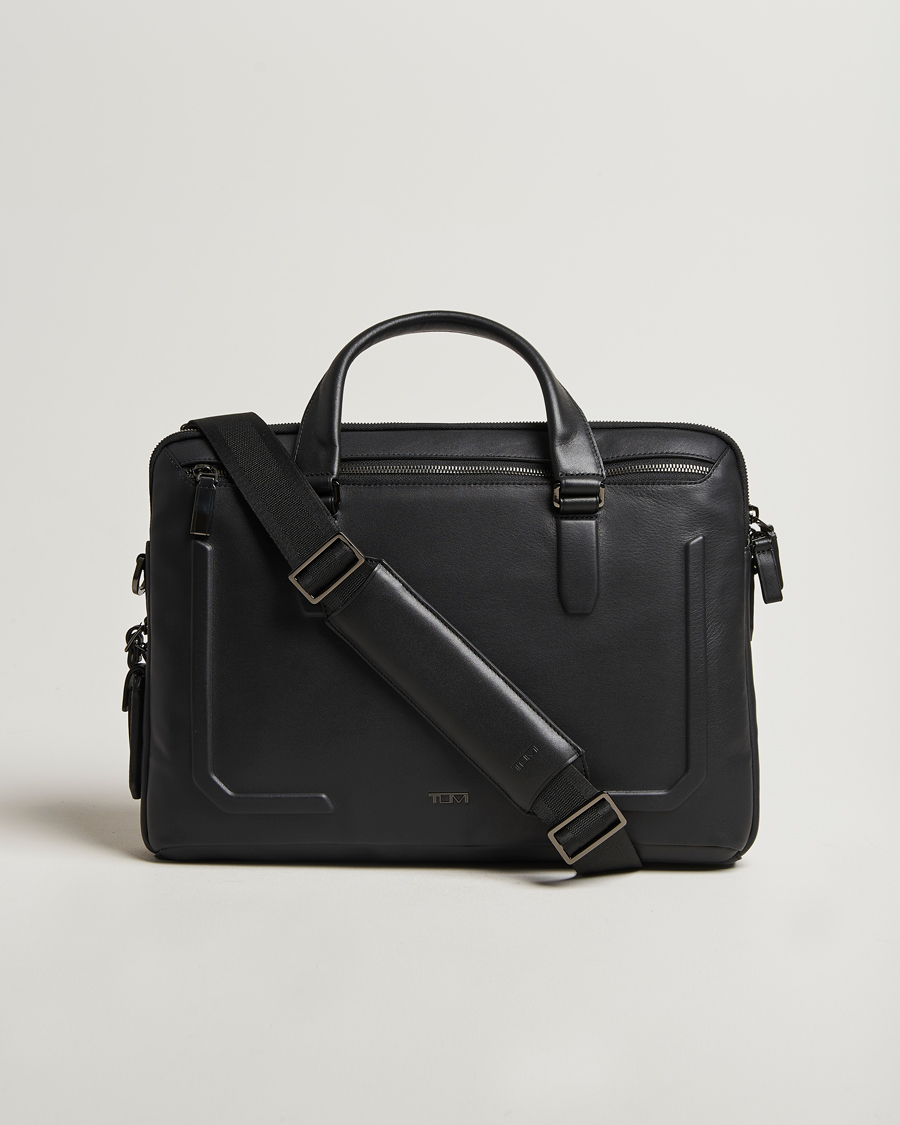 Homme | TUMI Harrison Sycamore Slim Leather Brief Black | TUMI | Harrison Sycamore Slim Leather Brief Black