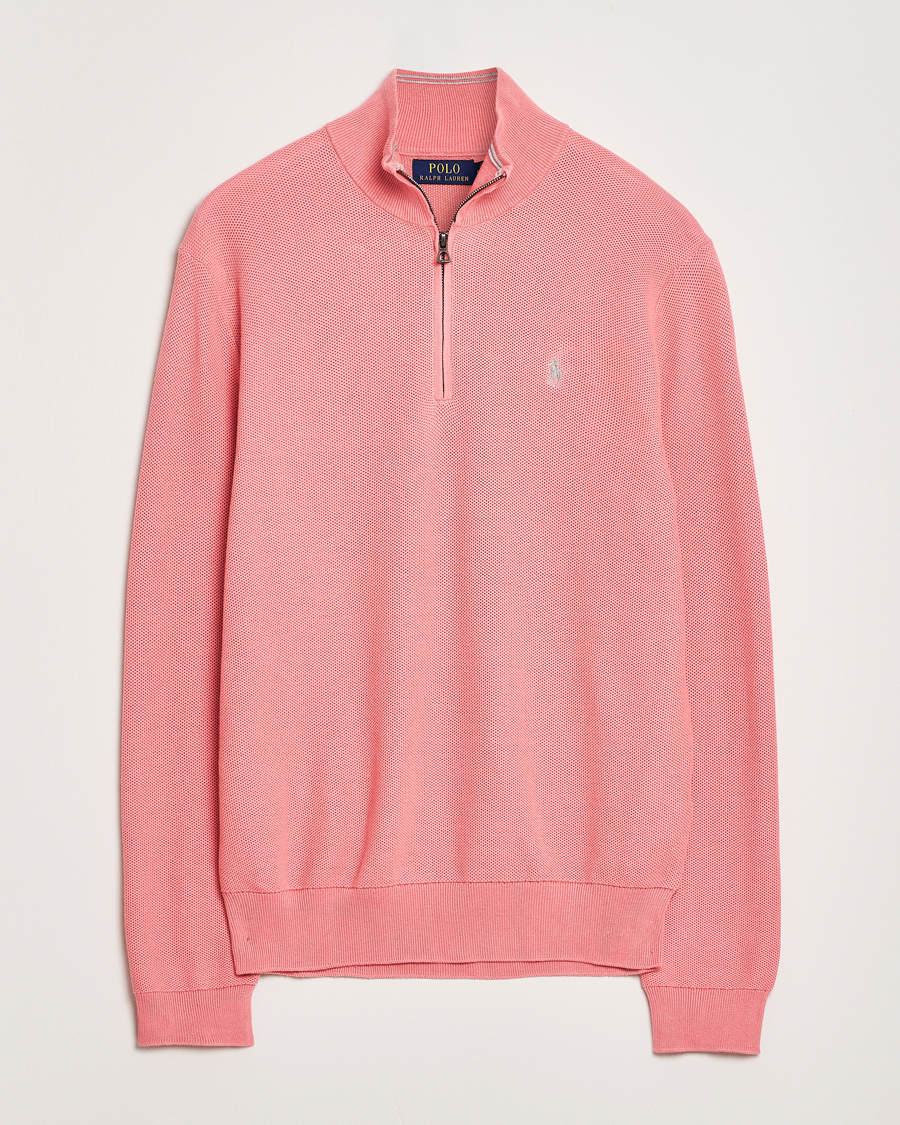 Homme | Pulls Et Tricots | Polo Ralph Lauren | Half Zip Cotton Pullover Desert Rose