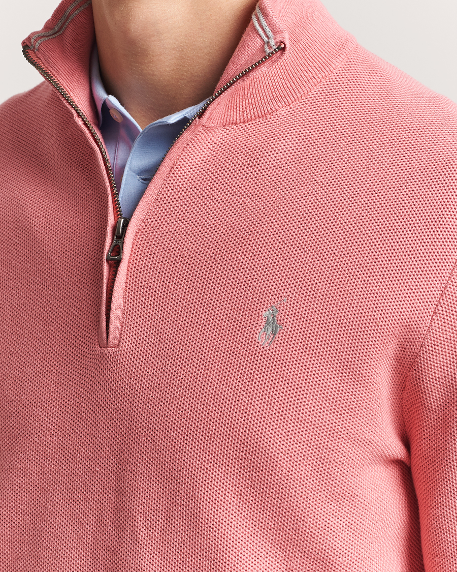 Homme | Pulls Et Tricots | Polo Ralph Lauren | Half Zip Cotton Pullover Desert Rose