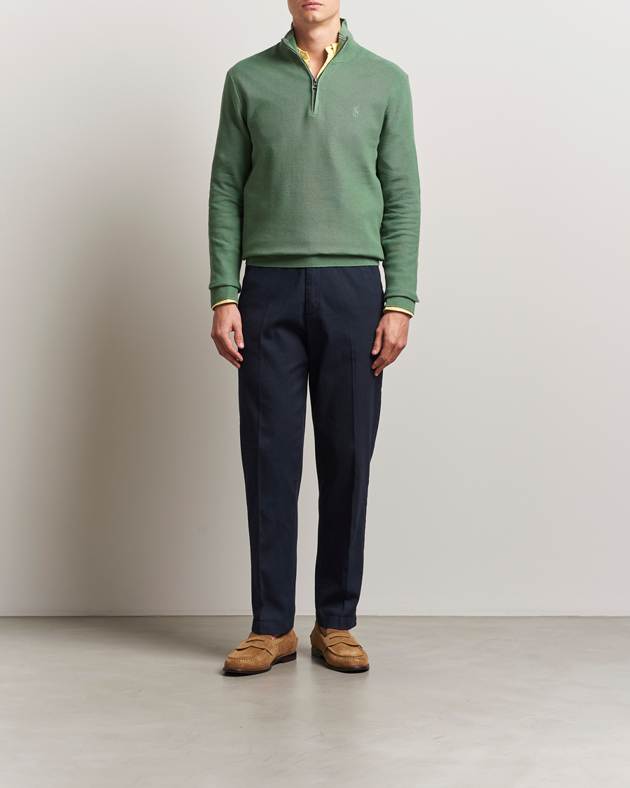Homme | Pulls Et Tricots | Polo Ralph Lauren | Half Zip Cotton Pullover Fatigue