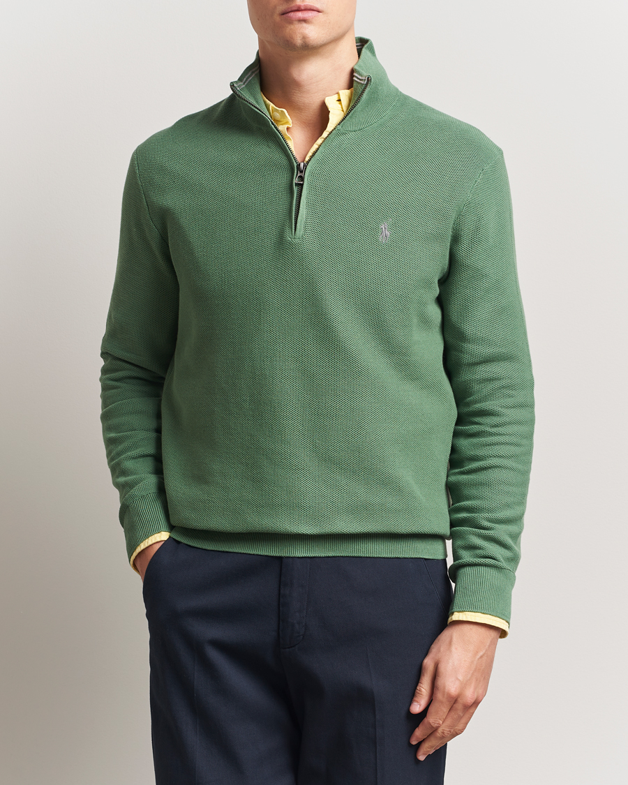 Homme | Pulls Et Tricots | Polo Ralph Lauren | Half Zip Cotton Pullover Fatigue