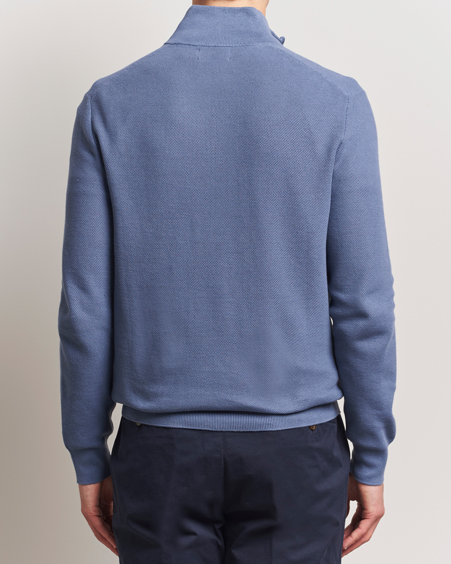 Homme | Pulls Et Tricots | Polo Ralph Lauren | Half Zip Cotton Pullover Capri Blue