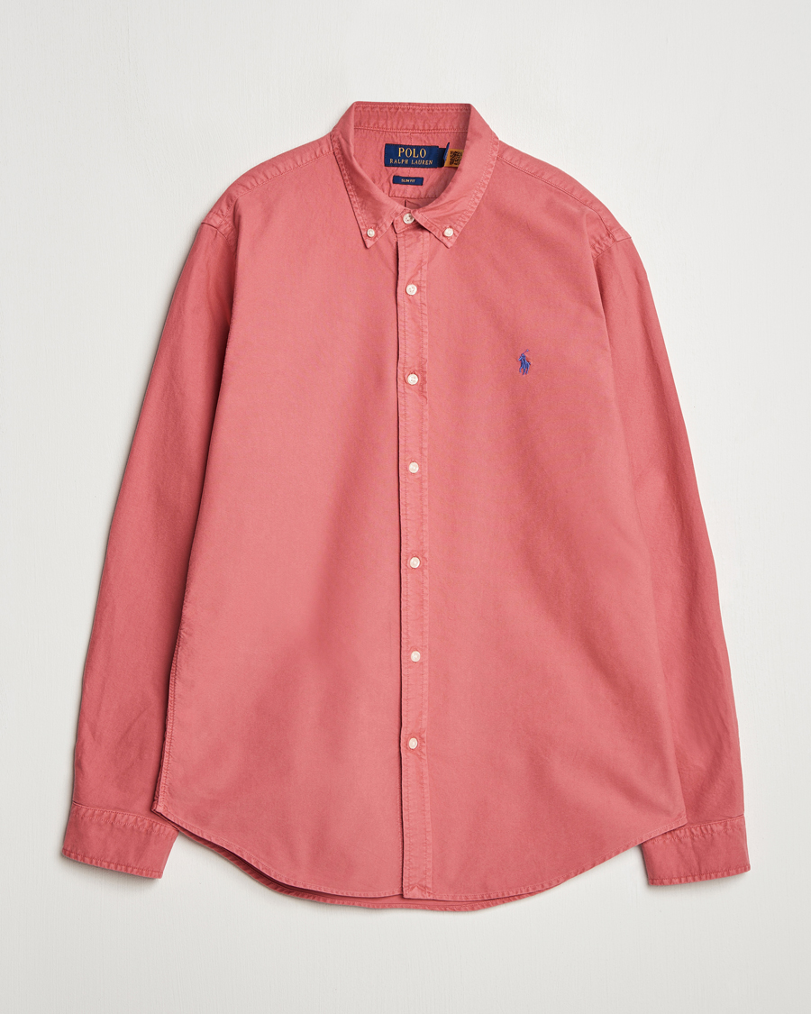 Homme | Chemises | Polo Ralph Lauren | Slim Fit Garment Dyed Oxford Shirt Adirondack Berry