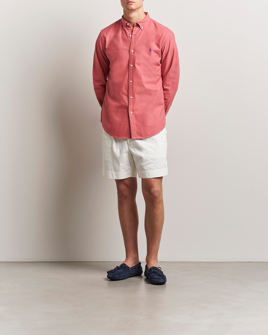 Homme | Chemises | Polo Ralph Lauren | Slim Fit Garment Dyed Oxford Shirt Adirondack Berry