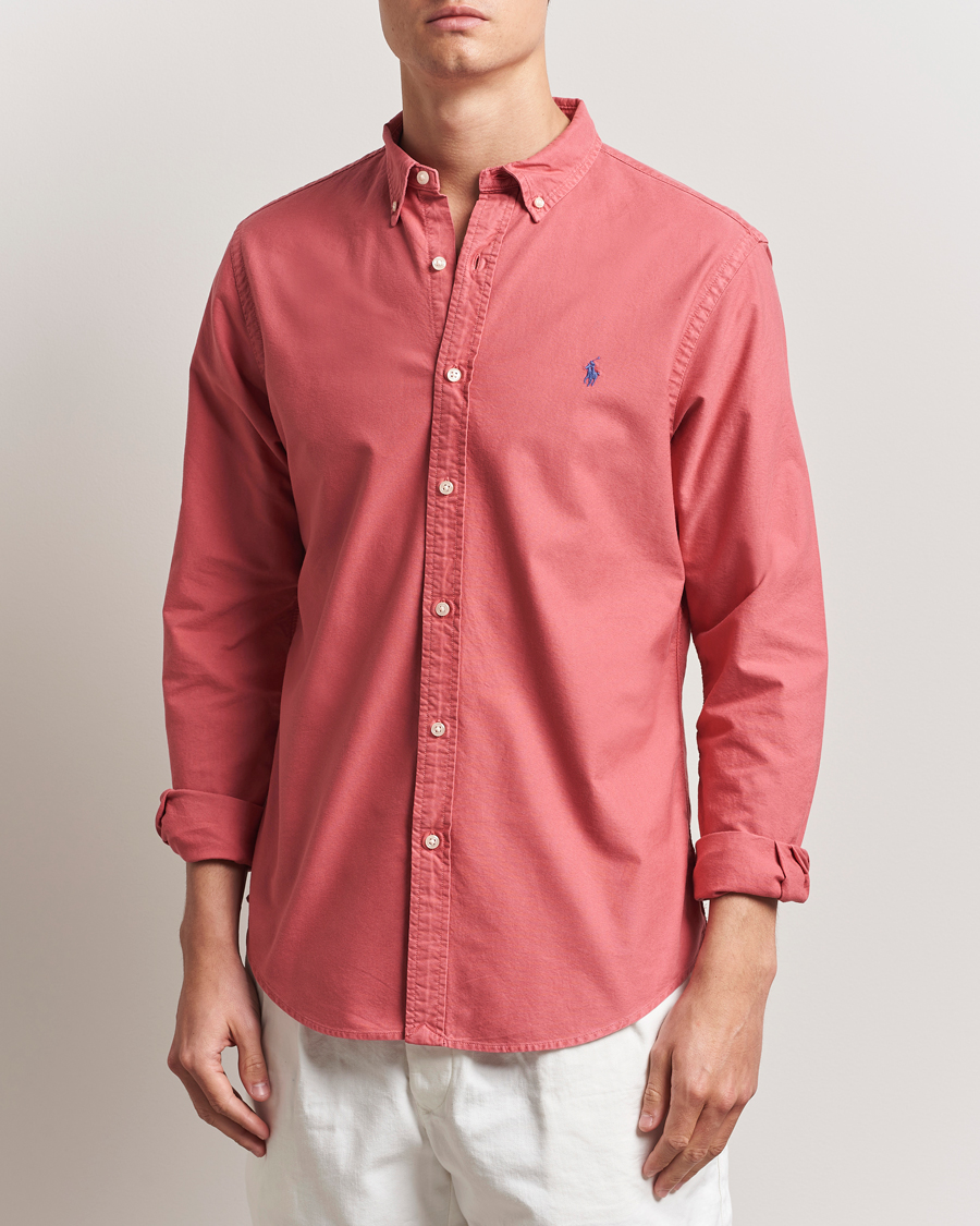Homme | Chemises | Polo Ralph Lauren | Slim Fit Garment Dyed Oxford Shirt Adirondack Berry