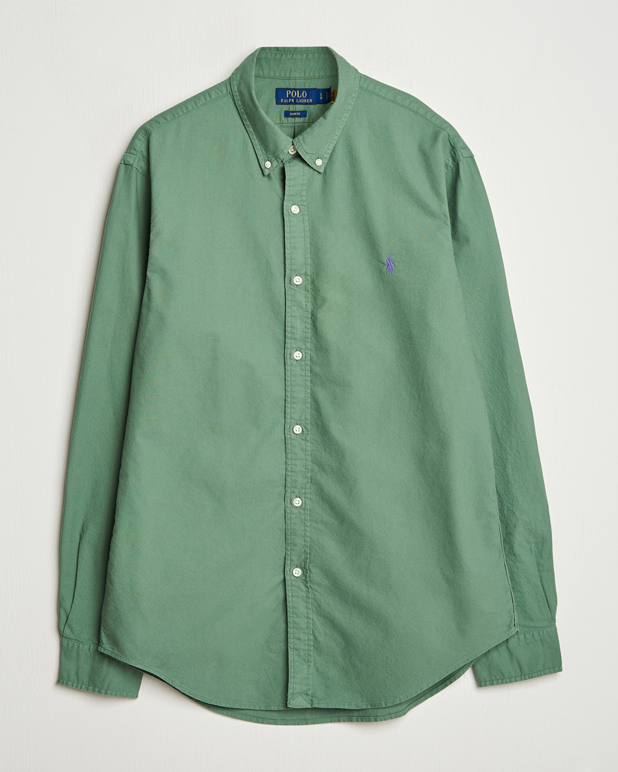Homme | Chemises | Polo Ralph Lauren | Slim Fit Garment Dyed Oxford Shirt Fatigue