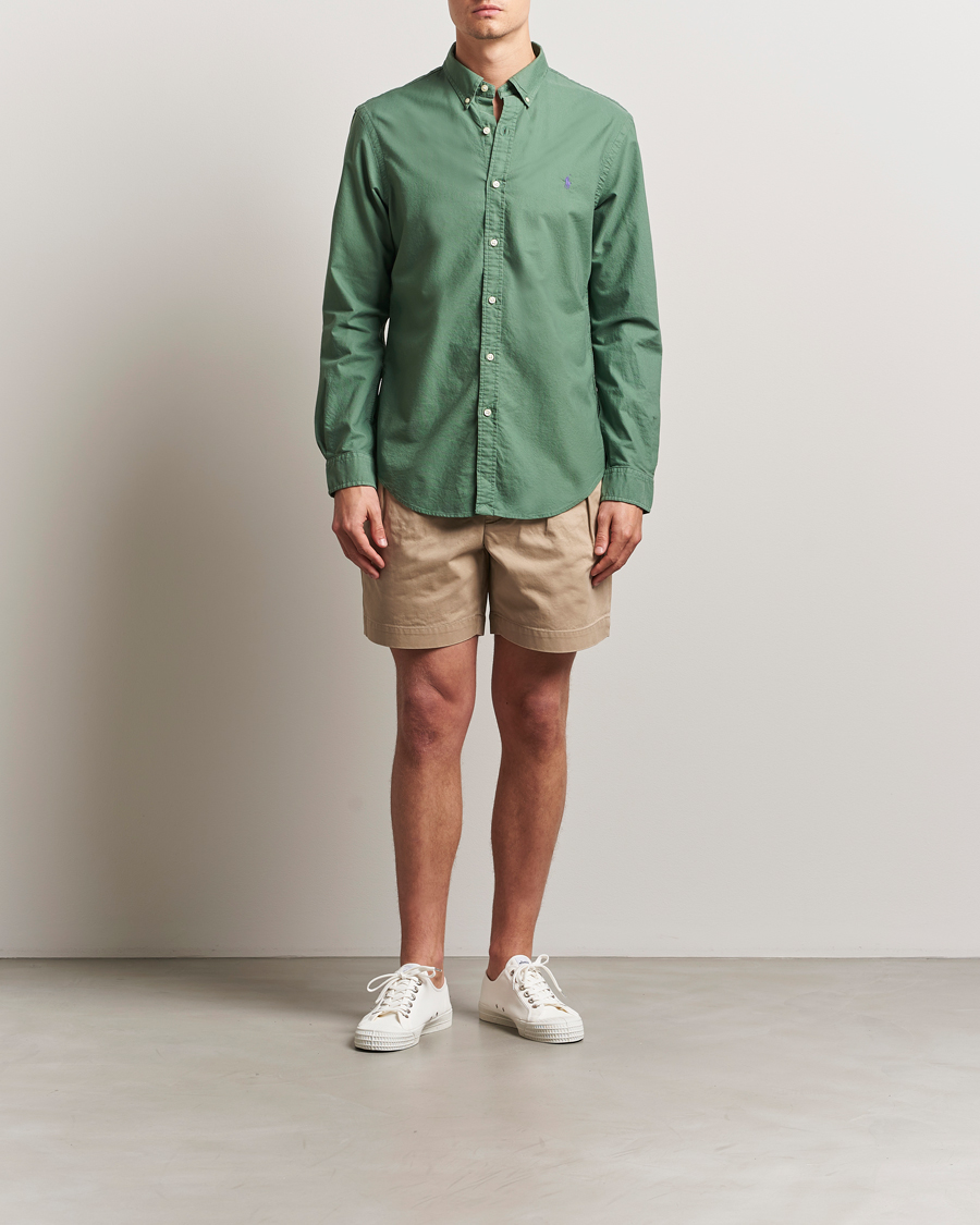Homme | Chemises | Polo Ralph Lauren | Slim Fit Garment Dyed Oxford Shirt Fatigue
