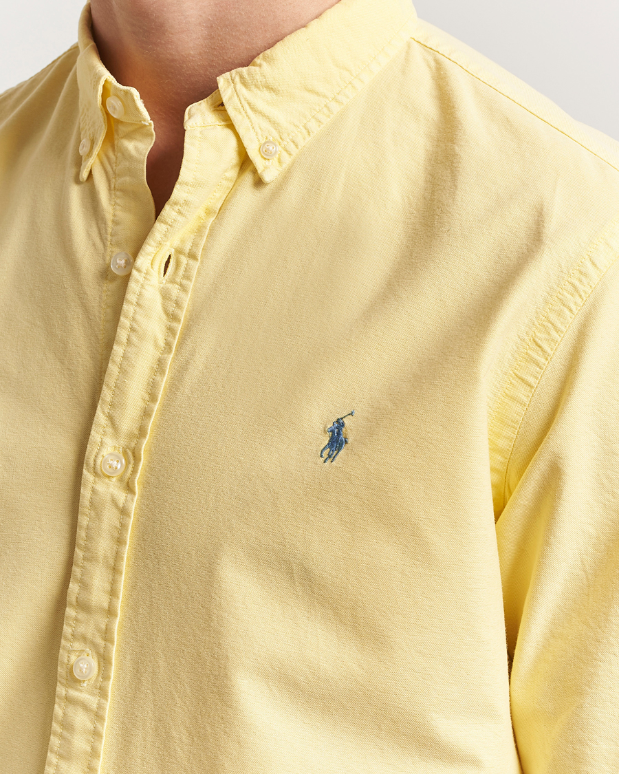 Homme | Chemises | Polo Ralph Lauren | Slim Fit Garment Dyed Oxford Shirt Wicket Yellow
