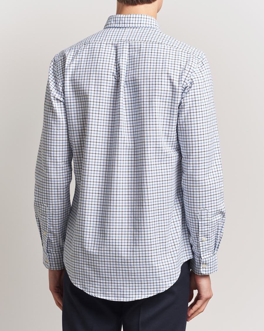 Homme | Chemises | Polo Ralph Lauren | Custom Fit Checked Oxford Shirt White/Blue Multi