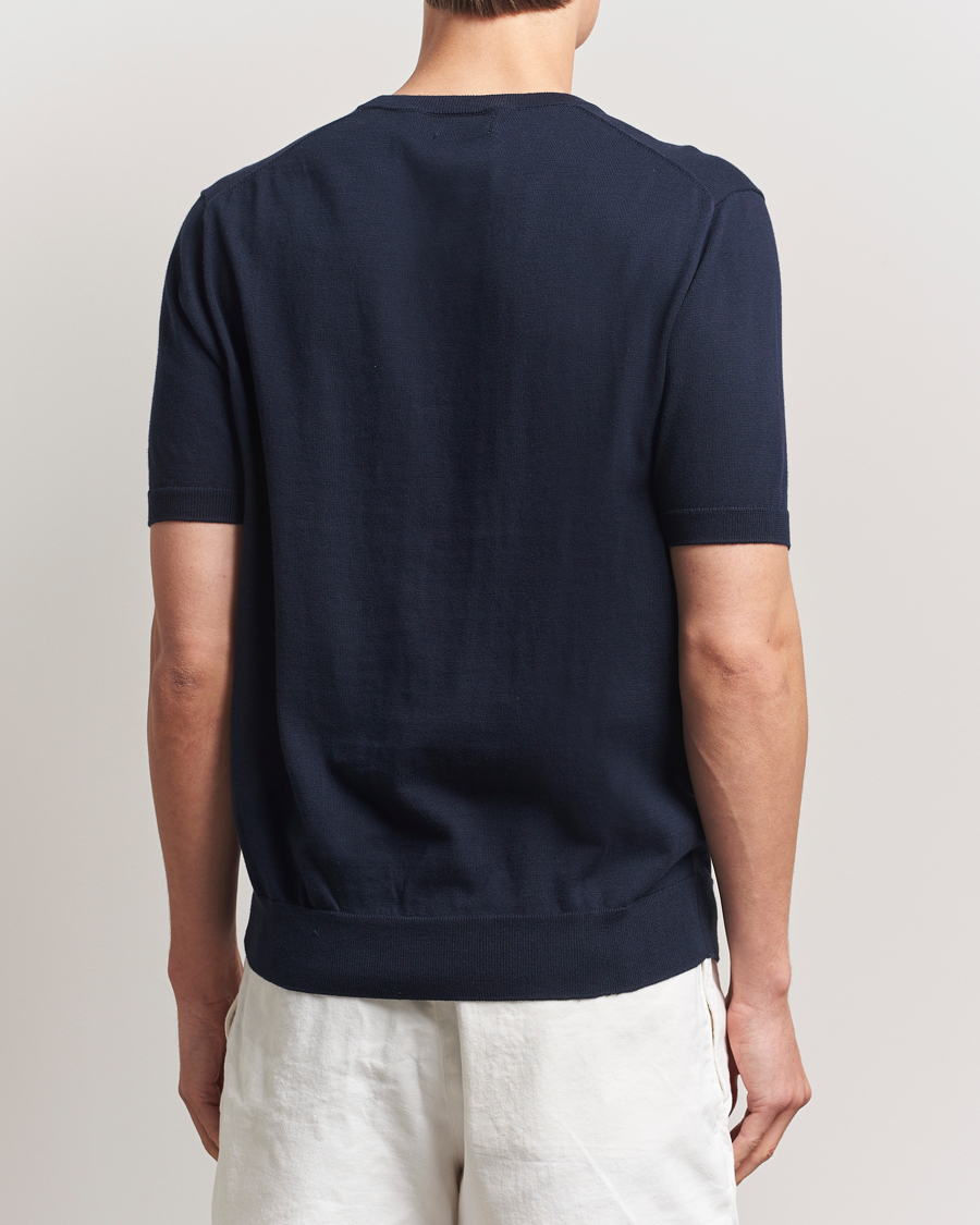 Homme | T-shirts | Polo Ralph Lauren | Knitted Short Sleeve T-Shirt Hunter Navy