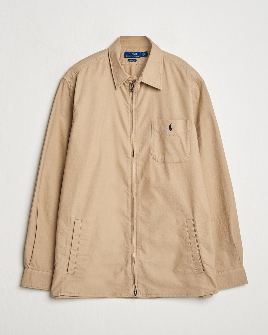 Homme | Chemises | Polo Ralph Lauren | Garment Dyed Oxford Overshirt Surrey Tan