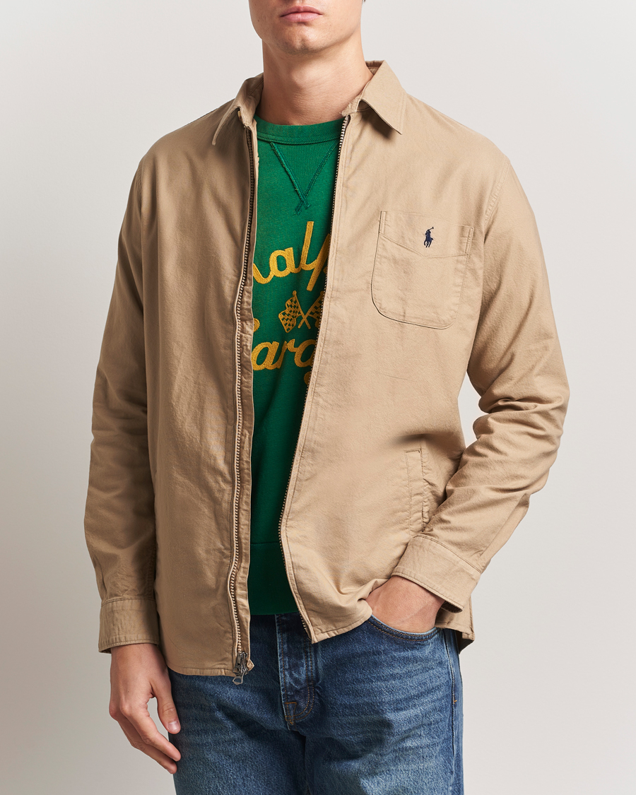 Homme | Chemises | Polo Ralph Lauren | Garment Dyed Oxford Overshirt Surrey Tan