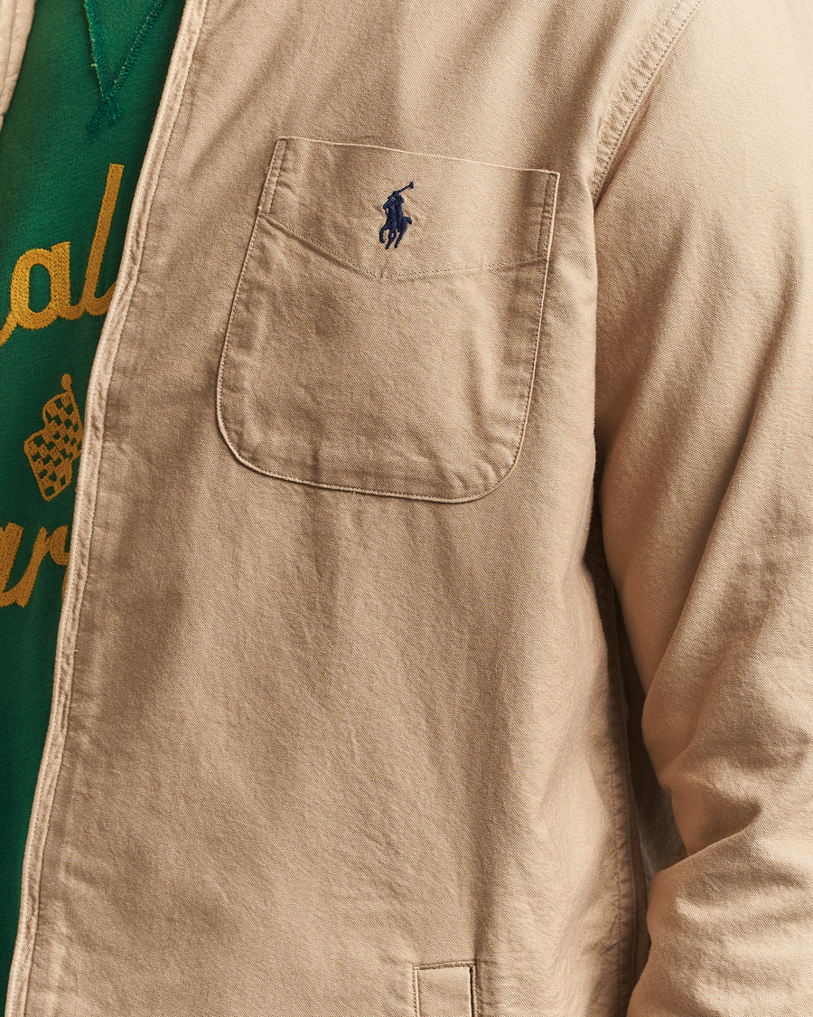 Homme | Chemises | Polo Ralph Lauren | Garment Dyed Oxford Overshirt Surrey Tan