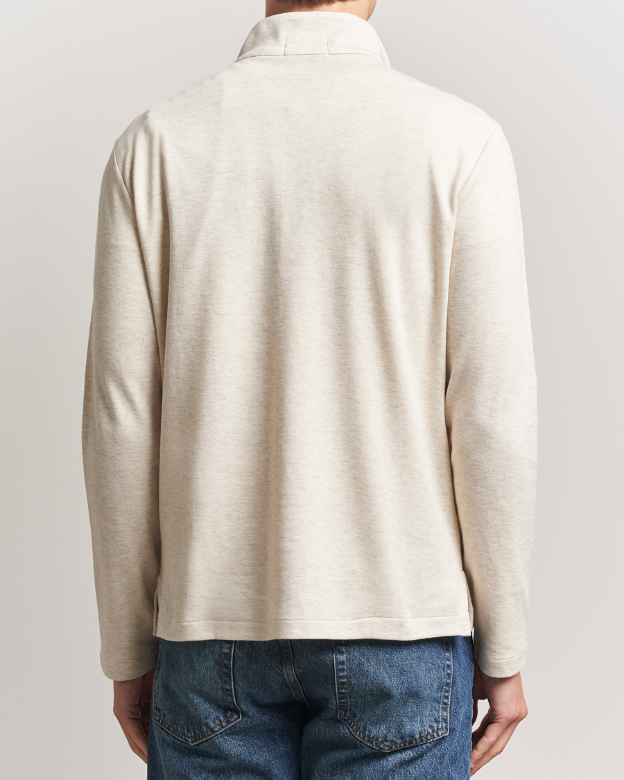 Homme | Pulls Et Tricots | Polo Ralph Lauren | Cotton/Nylon Half Zip Chalk Heather