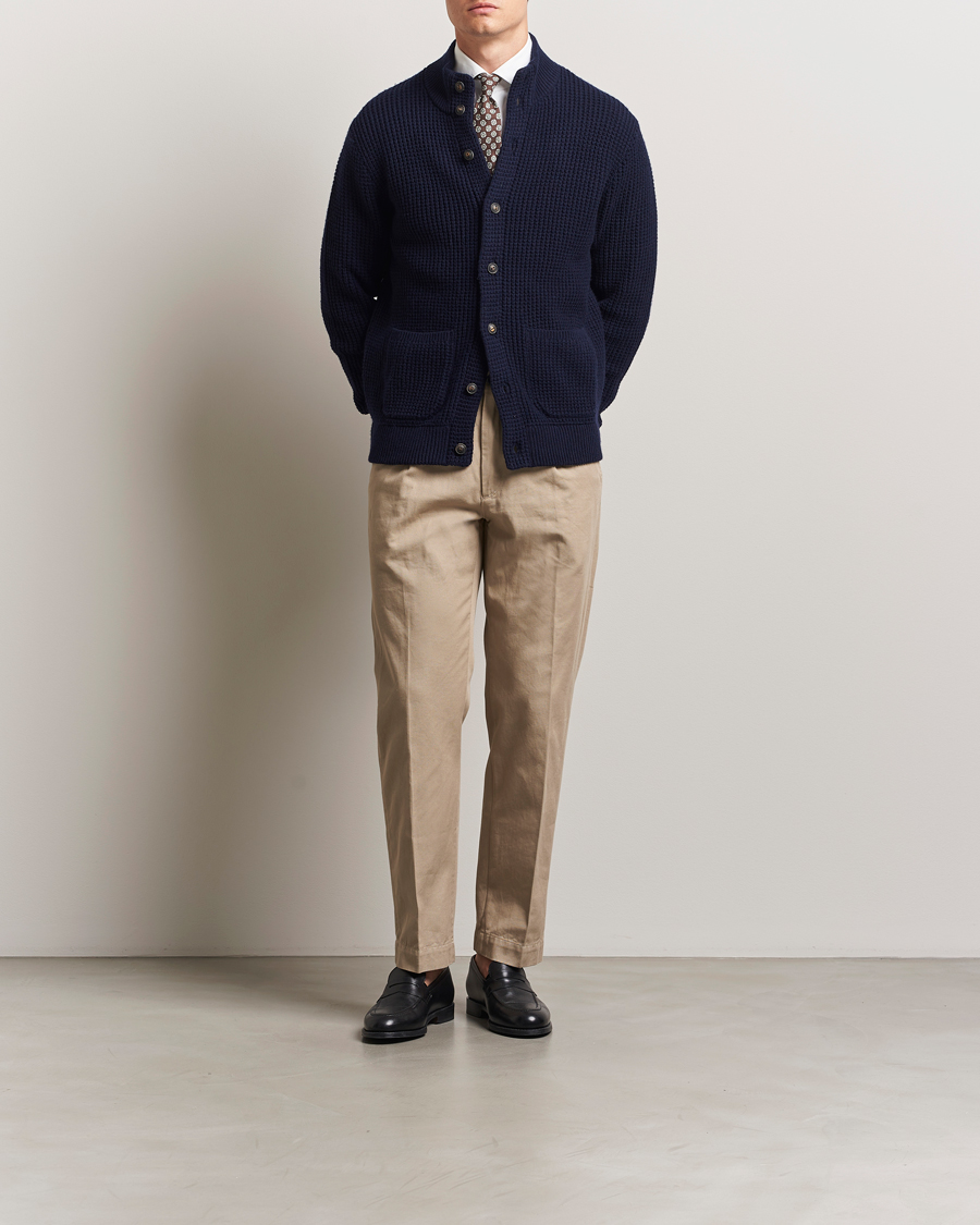 Homme | Pulls Et Tricots | Polo Ralph Lauren | Cotton/Wool Button Cardigan Hunter Navy