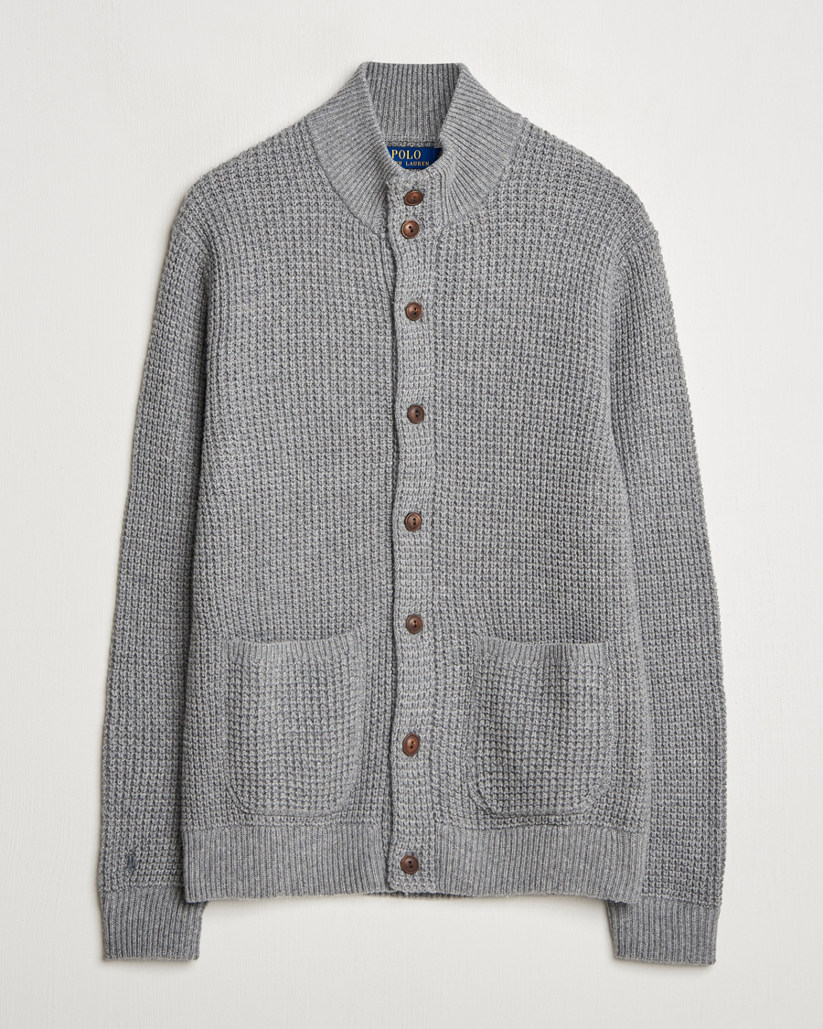 Homme | Pulls Et Tricots | Polo Ralph Lauren | Cotton/Wool Button Cardigan Fawn Grey Heather