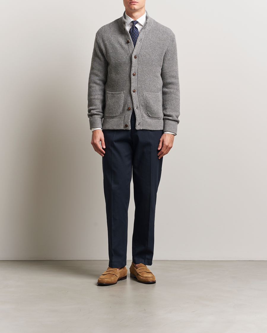 Homme | Pulls Et Tricots | Polo Ralph Lauren | Cotton/Wool Button Cardigan Fawn Grey Heather