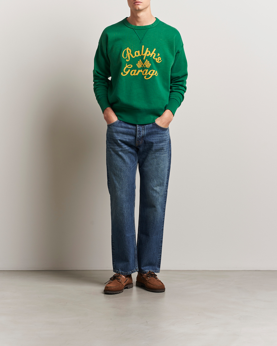 Homme | Pulls Et Tricots | Polo Ralph Lauren | Ralph's Garage Sweatshirt Tennis Green