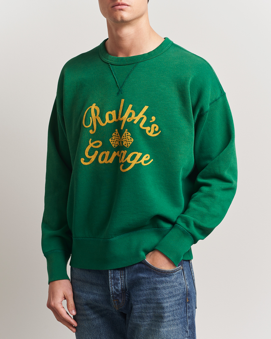 Homme | Pulls Et Tricots | Polo Ralph Lauren | Ralph's Garage Sweatshirt Tennis Green