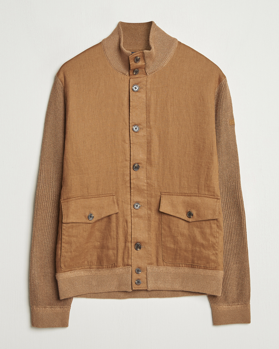 Homme | Pulls Et Tricots | Polo Ralph Lauren | Linen Skeet Jacket Brown Linen Combo