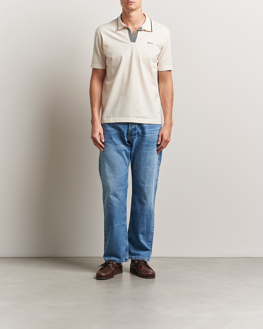 Homme | Polos | GANT | Tipping Polo Cream