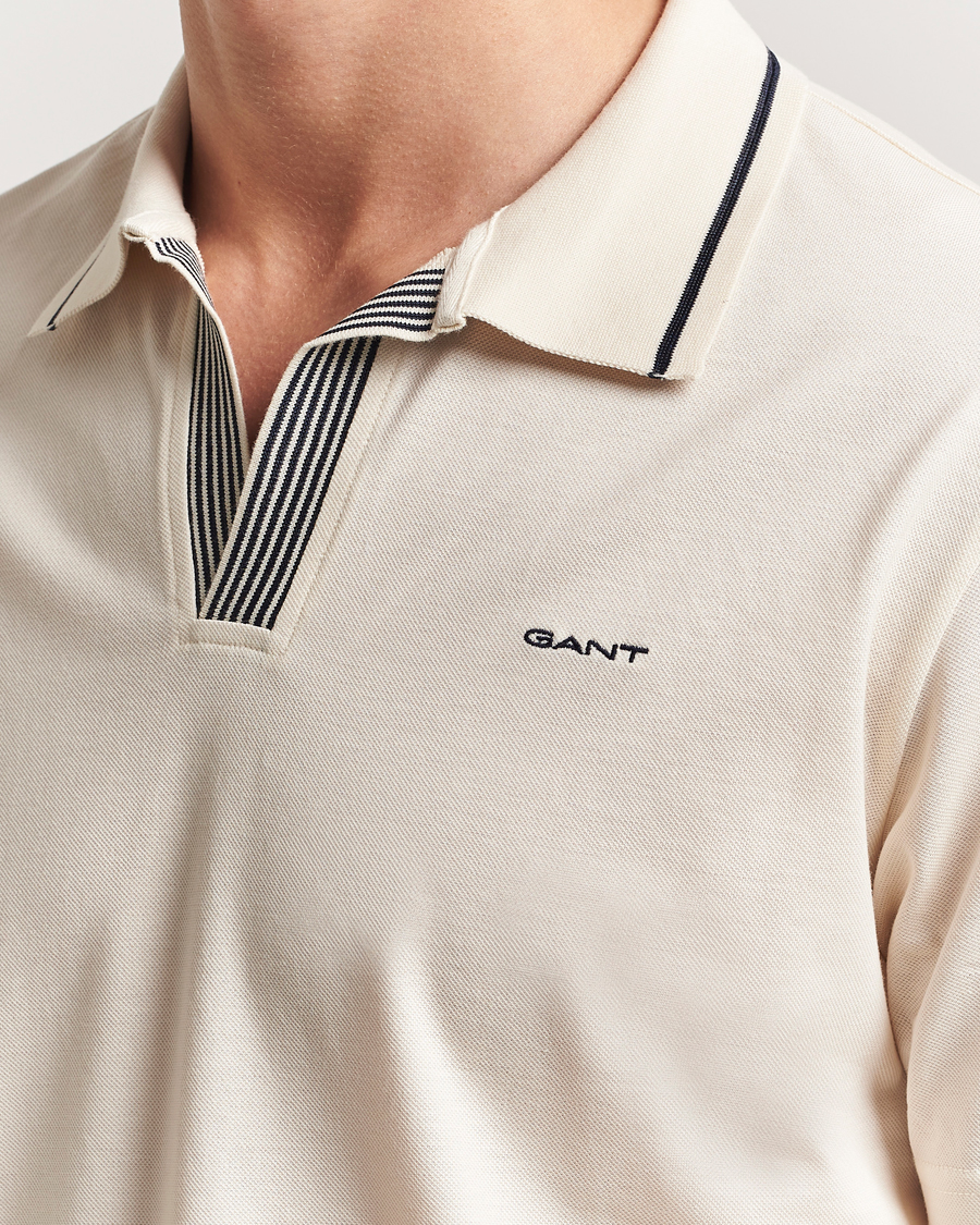Homme | Polos | GANT | Tipping Polo Cream