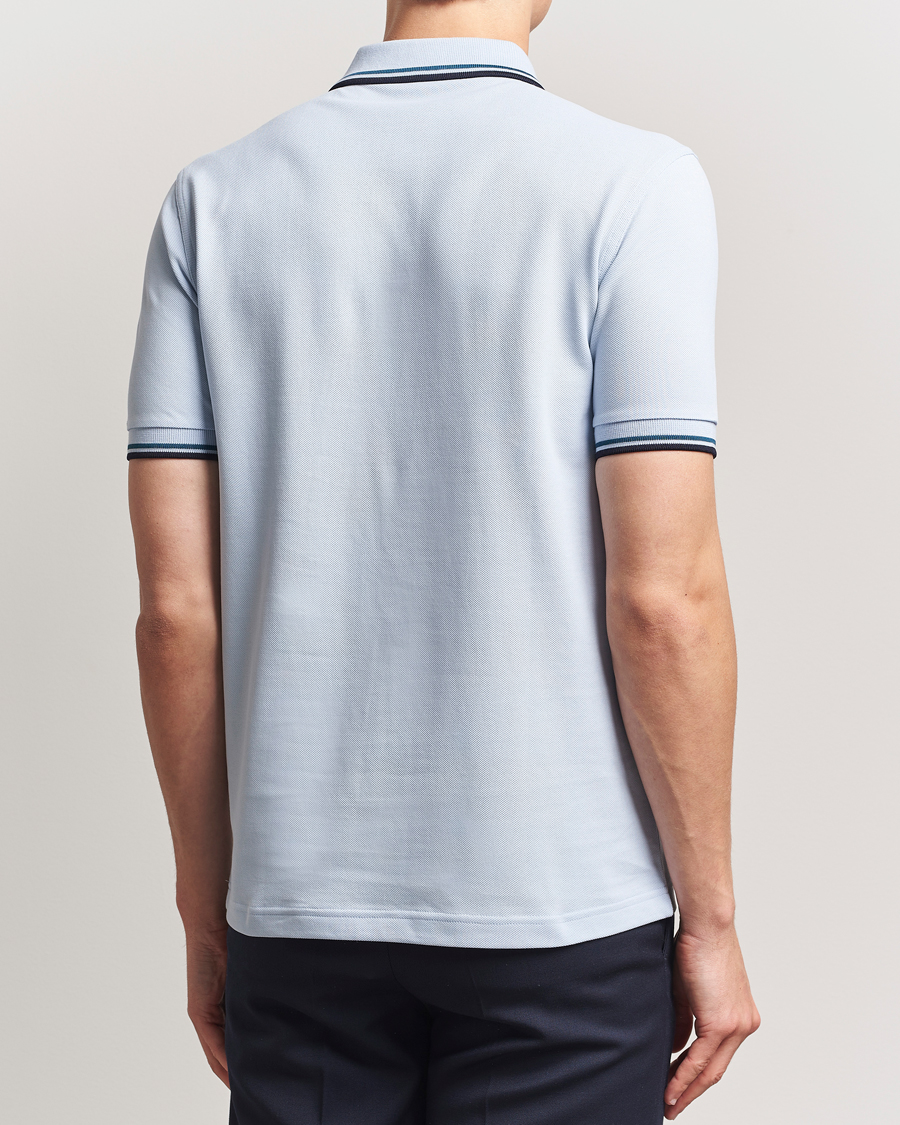 Homme | Polos | Fred Perry | Twin Tipped Polo Shirt Light Smoke