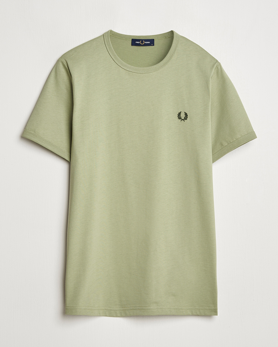 Homme | T-shirts | Fred Perry | Ringer T-Shirt Olive Mint