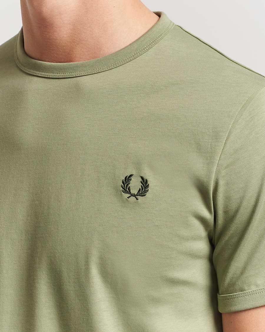 Homme | T-shirts | Fred Perry | Ringer T-Shirt Olive Mint
