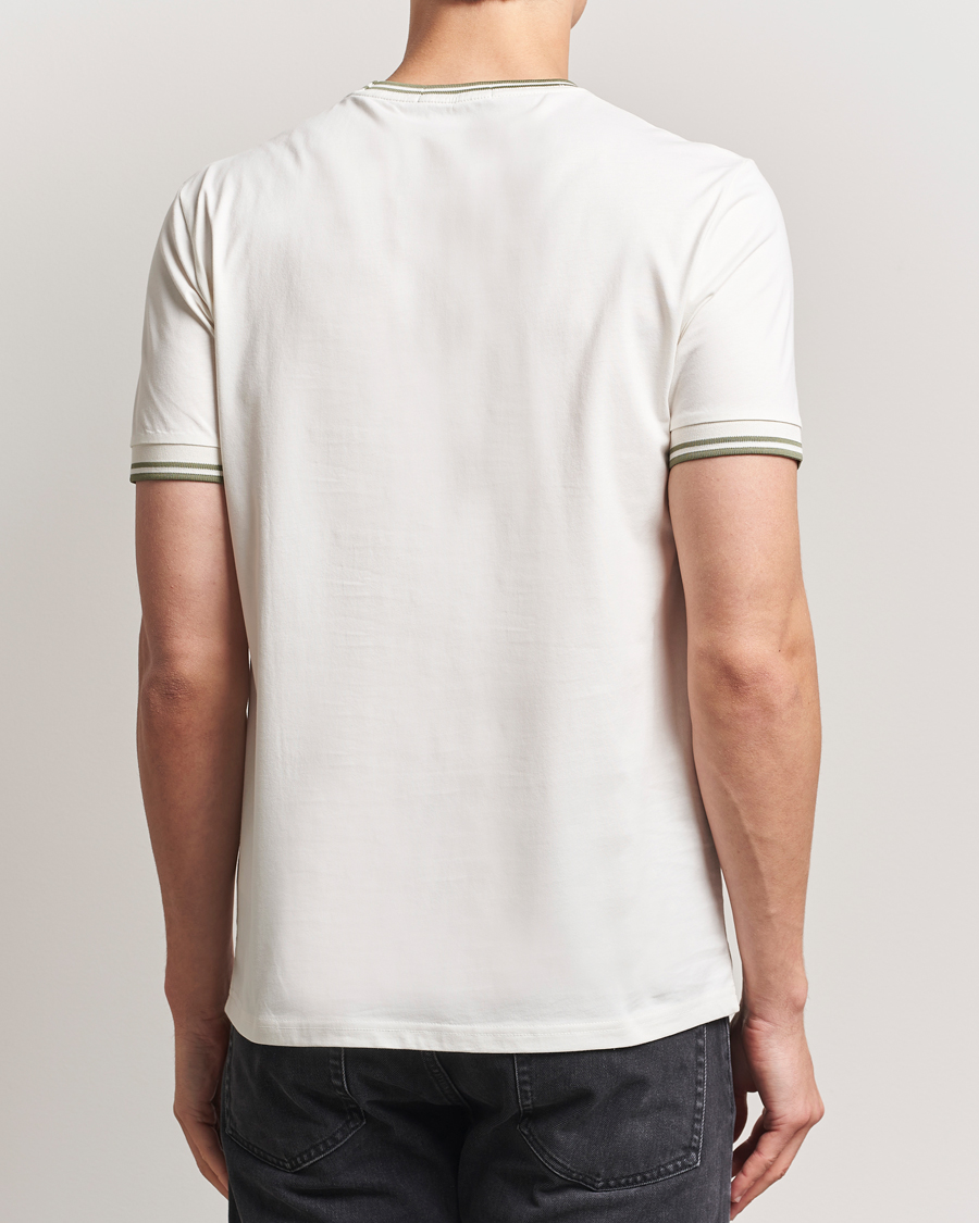 Homme | T-shirts | Fred Perry | Twin Tipped T-Shirt Light Ecru