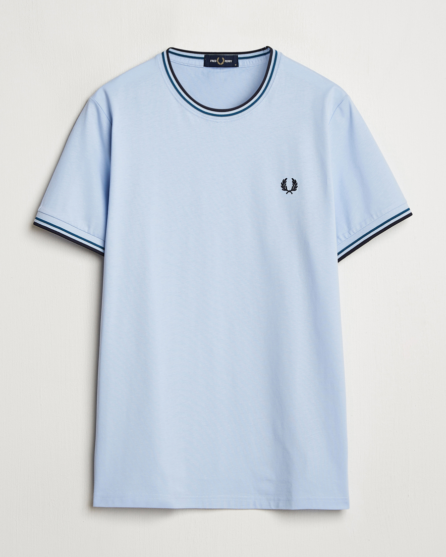 Homme | T-shirts | Fred Perry | Twin Tipped T-Shirt Light Smoke