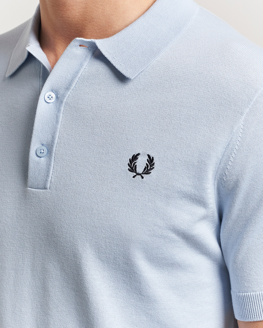 Homme | Polos | Fred Perry | Cotton Knitted Polo Light Smoke