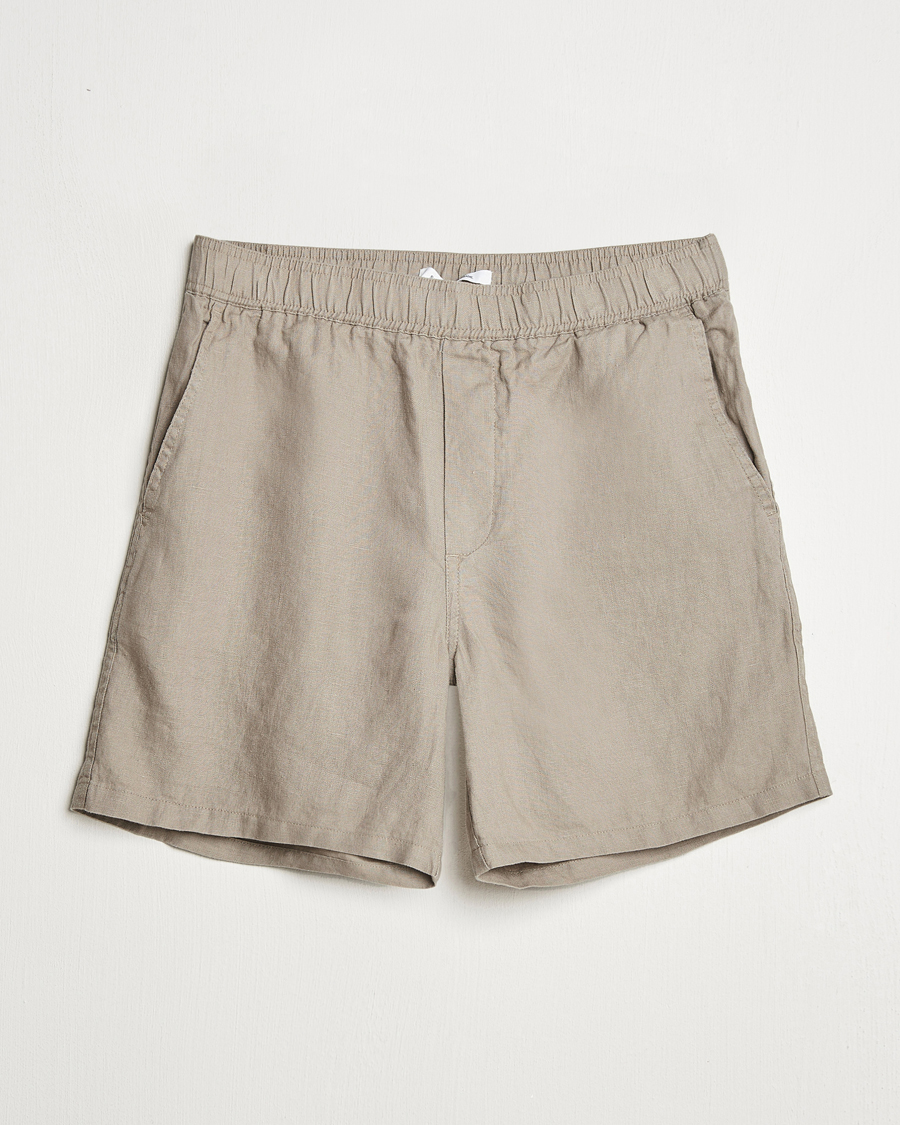 Homme | Shorts | Samsøe Samsøe | Jabari Linen Drawstring Shorts Greige