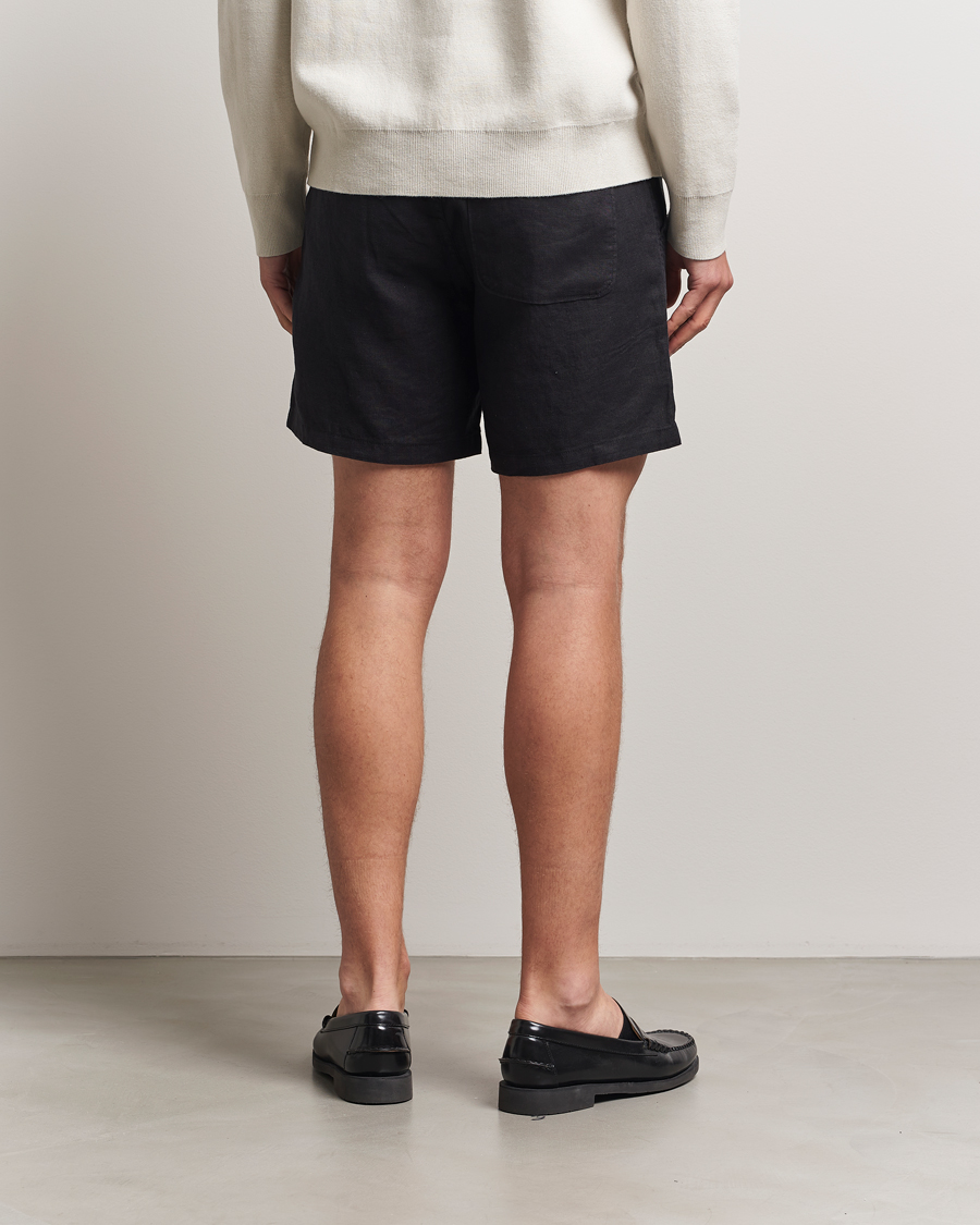 Homme | Shorts | Samsøe Samsøe | Jabari Linen Drawstring Shorts Black