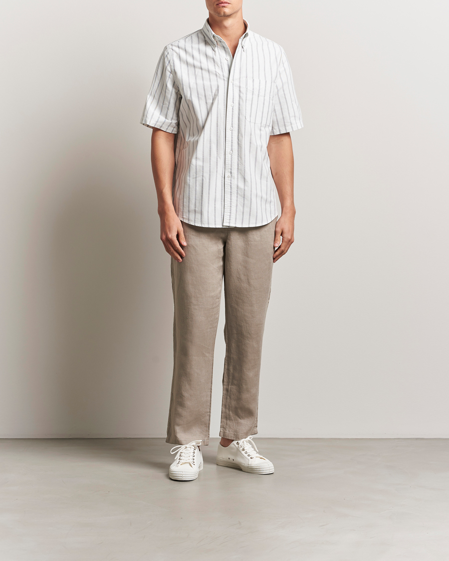 Homme | Pantalons | Samsøe Samsøe | Jabari Linen Drawstring Trousers Greige