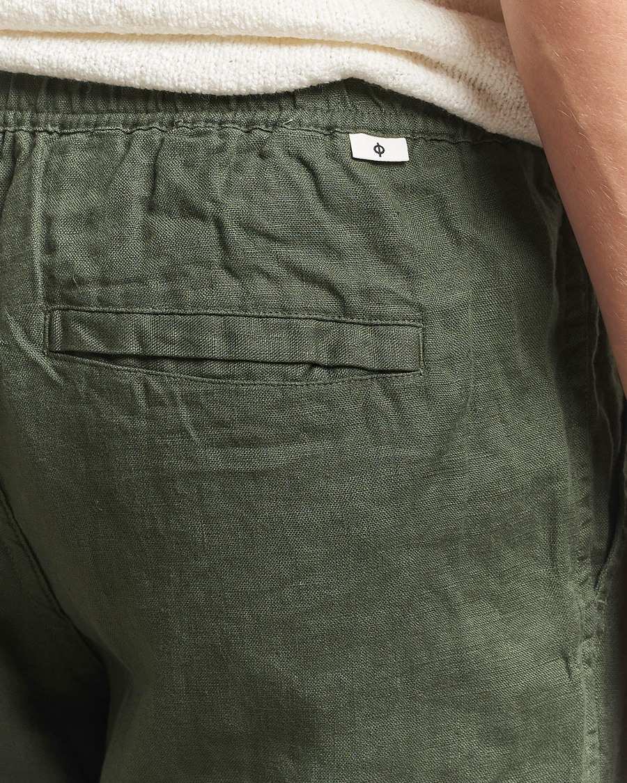 Homme | Pantalons | Samsøe Samsøe | Jabari Linen Drawstring Trousers Climbing Ivy