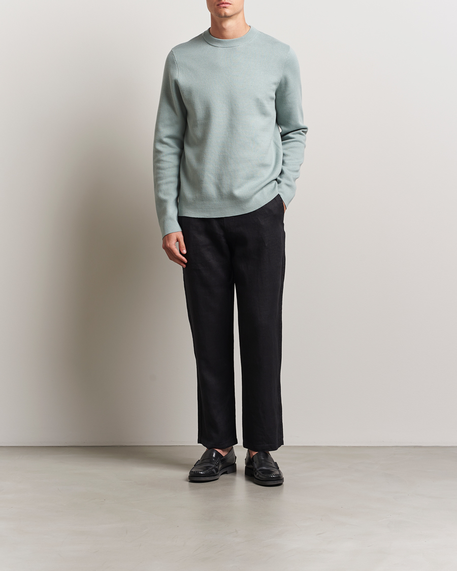 Homme | Pantalons | Samsøe Samsøe | Jabari Linen Drawstring Trousers Black