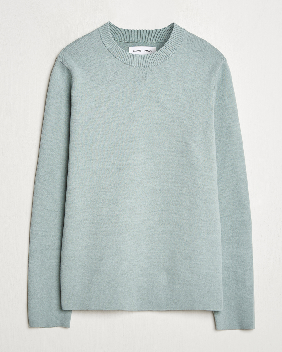 Homme | Pulls Et Tricots | Samsøe Samsøe | Niklas Crew Neck Sweater Abyss Green