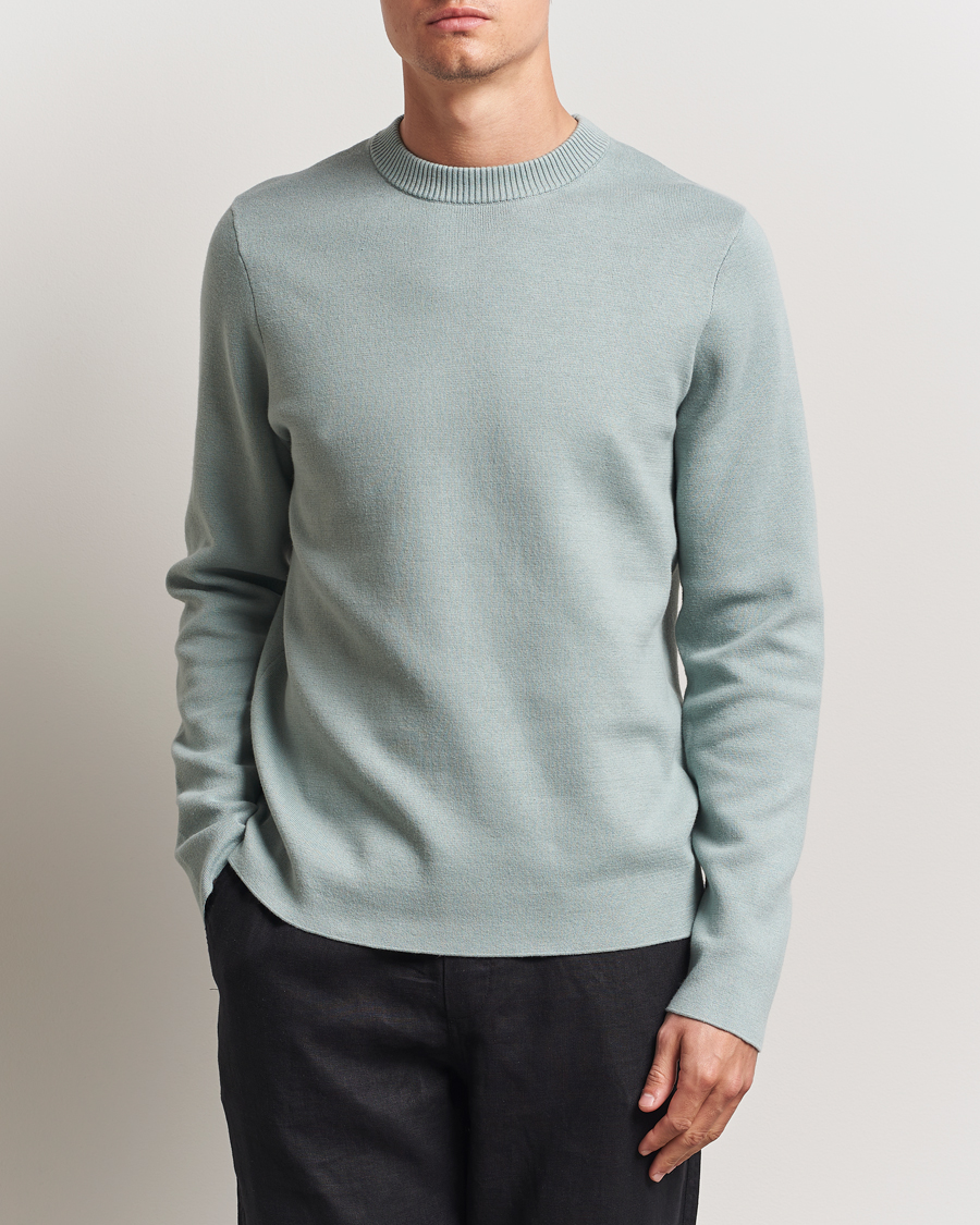 Homme | Pulls Et Tricots | Samsøe Samsøe | Niklas Crew Neck Sweater Abyss Green