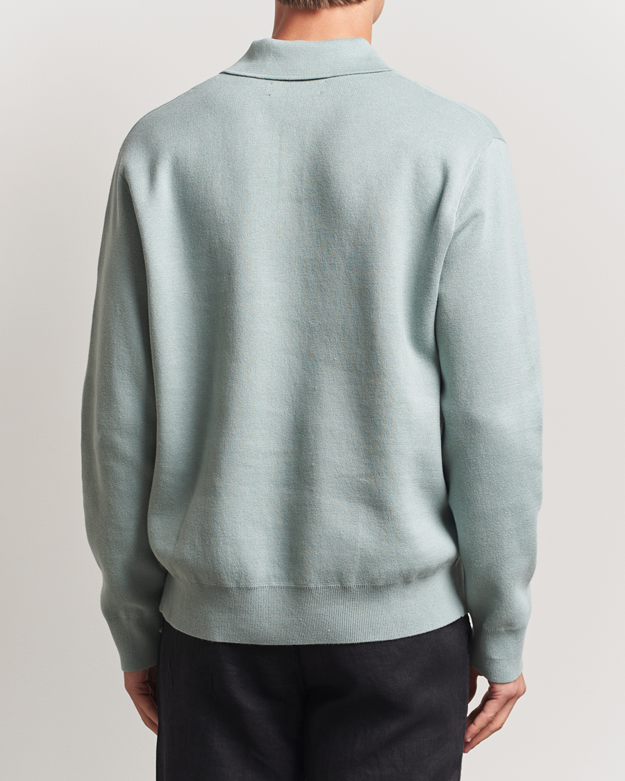 Homme | Pulls Et Tricots | Samsøe Samsøe | Nino Knitted Polo Abyss Green