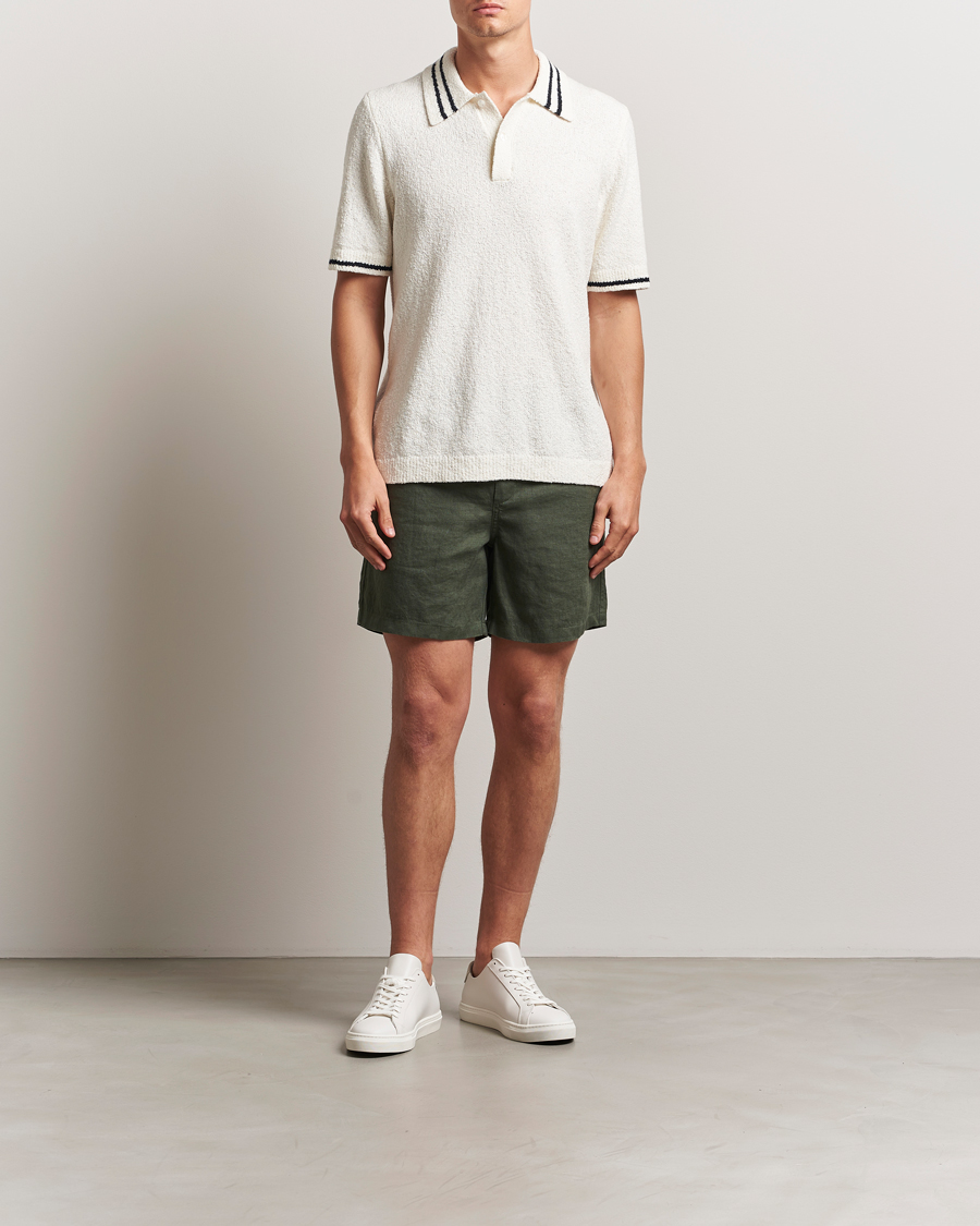 Homme | Polos | Samsøe Samsøe | Pedro Tipped Knitted Polo Clear Cream