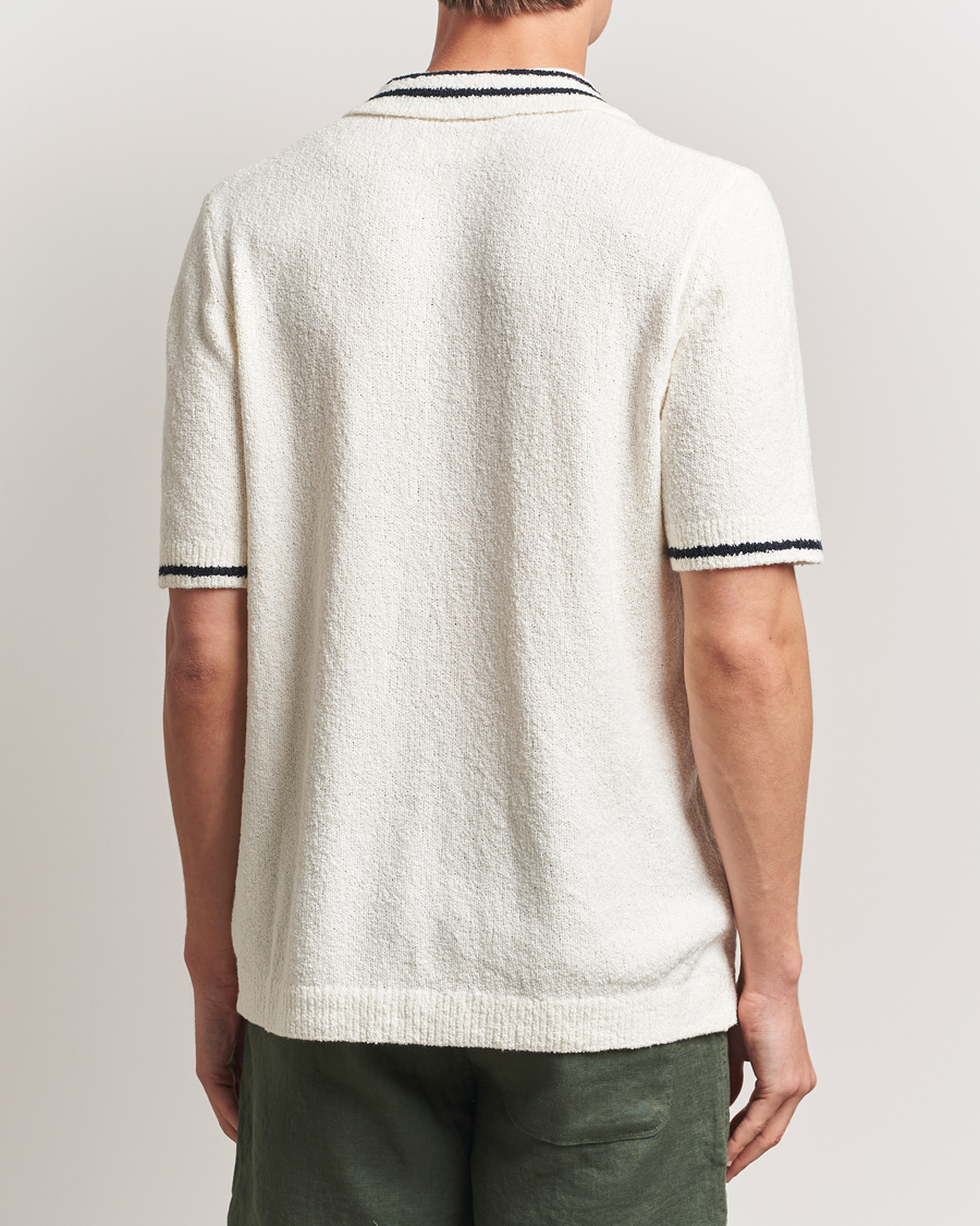 Homme | Polos | Samsøe Samsøe | Pedro Tipped Knitted Polo Clear Cream