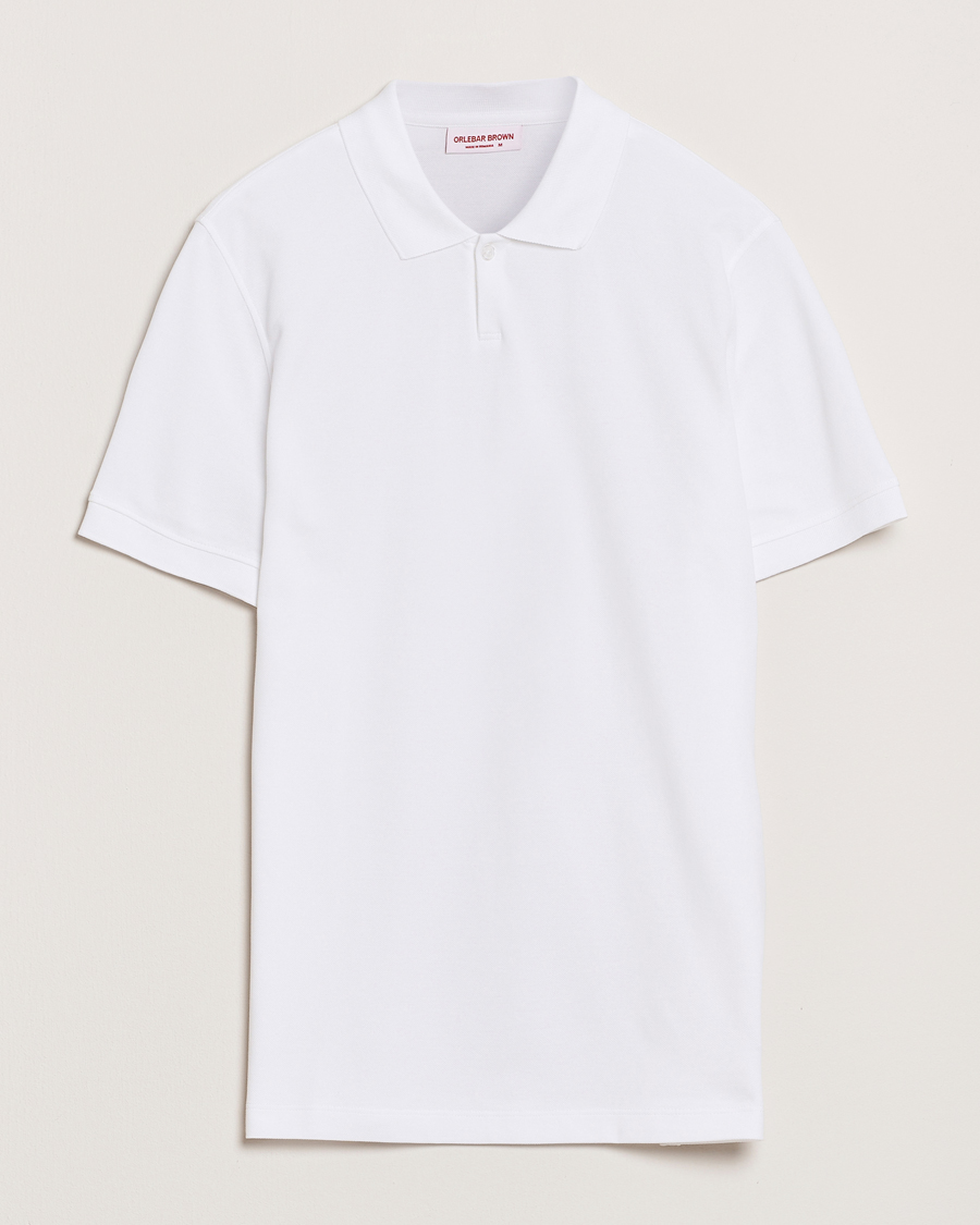 Homme | Polos | Orlebar Brown | Bruno Organic Cotton Pique White