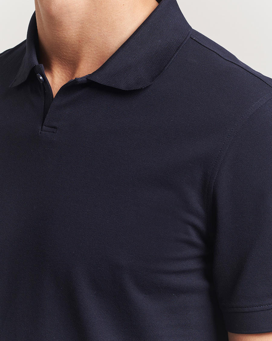 Homme | Polos | Orlebar Brown | Bruno Organic Cotton Pique Night Iris