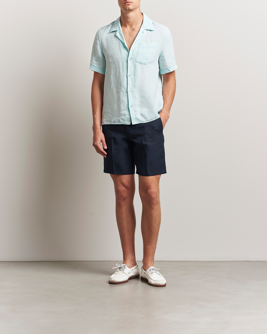 Homme | Shorts | Orlebar Brown | Norwich Italian Linen Shorts Night Iris
