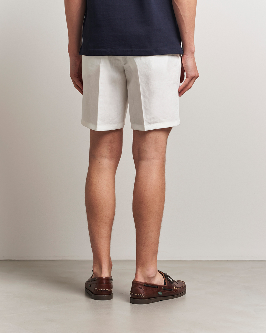 Homme | Shorts | Orlebar Brown | Norwich Italian Linen Shorts White Sand
