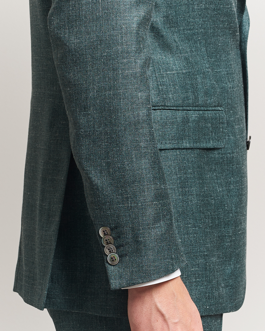 Homme | Blazers | Oscar Jacobson | Fellow EVO Wool/Silk/Linen Blazer Green